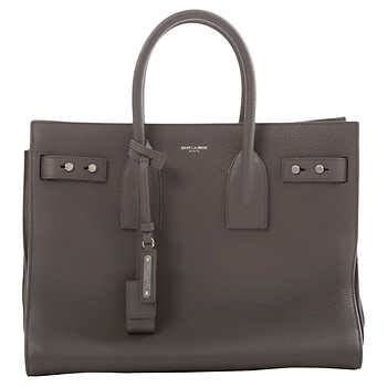 Yves Saint Laurent Sac De Jour Milo Dosset Handbag, Grey